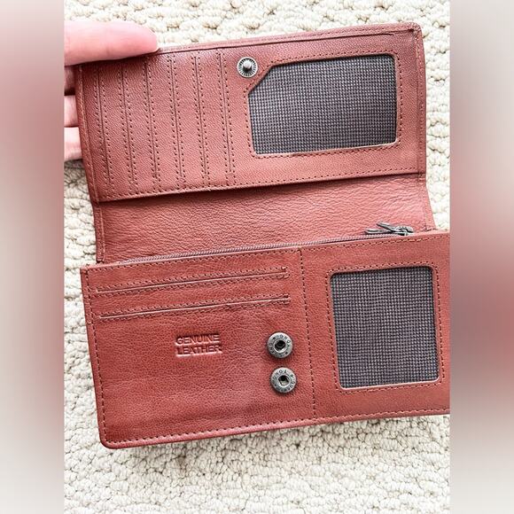 Spikes & Sparrow RFID Wallet Kentucky brown leather biker moto wallet fall - Picture 7 of 10